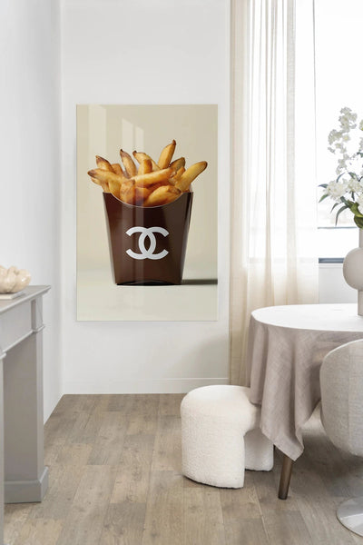 Luxury Fries - Moderne Wanddecoratie | Artprint, Glass Art, Wandkleed by Urban Cotton