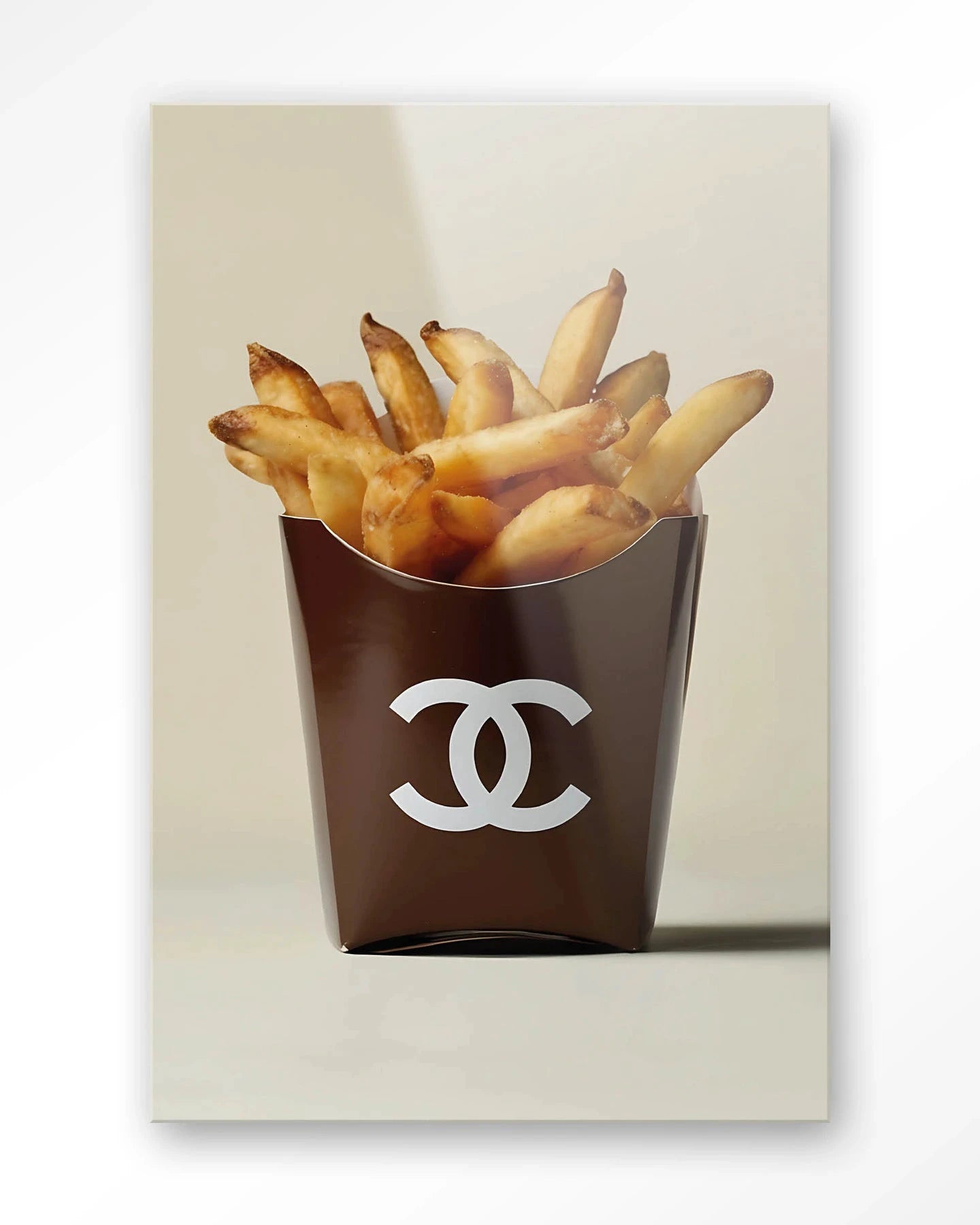Luxury Fries - Moderne Wanddecoratie | Artprint, Glass Art, Wandkleed by Urban Cotton
