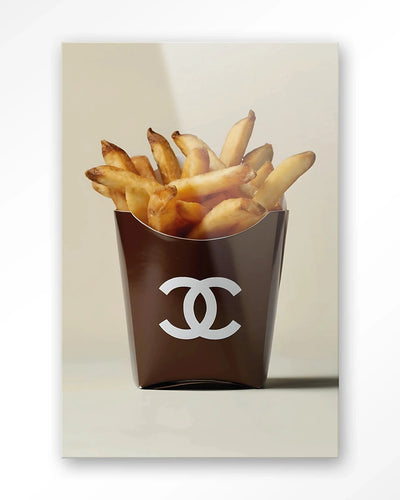 Luxury Fries - Moderne Wanddecoratie | Artprint, Glass Art, Wandkleed by Urban Cotton