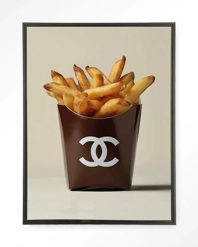 Luxury Fries - Moderne Wanddecoratie | Artprint, Glass Art, Wandkleed by Urban Cotton