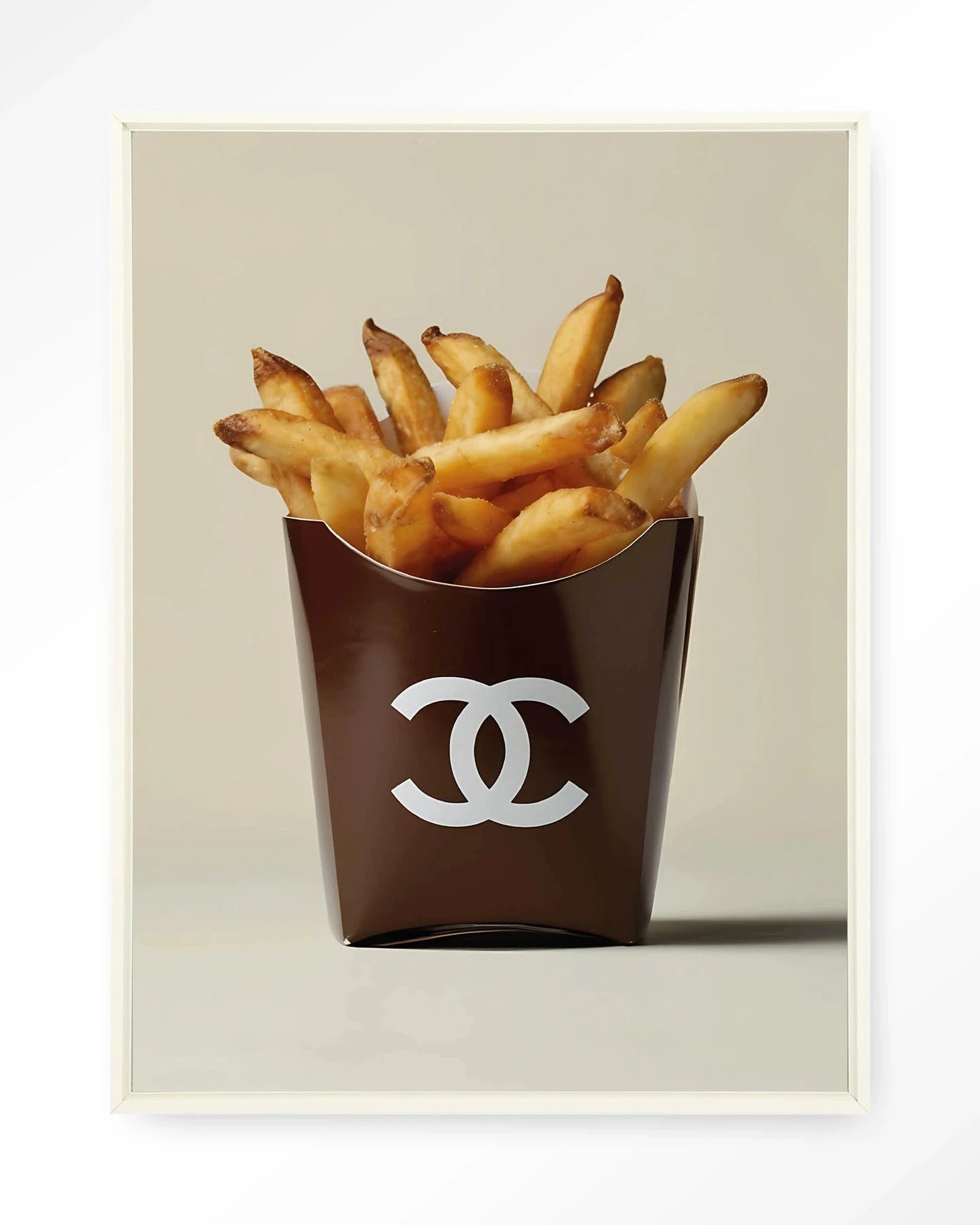 Luxury Fries - Moderne Wanddecoratie | Artprint, Glass Art, Wandkleed by Urban Cotton