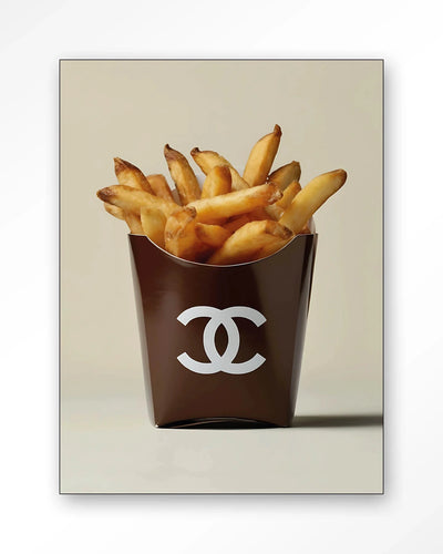 Luxury Fries - Moderne Wanddecoratie | Artprint, Glass Art, Wandkleed by Urban Cotton