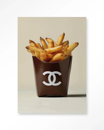 Luxury Fries - Moderne Wanddecoratie | Artprint, Glass Art, Wandkleed by Urban Cotton
