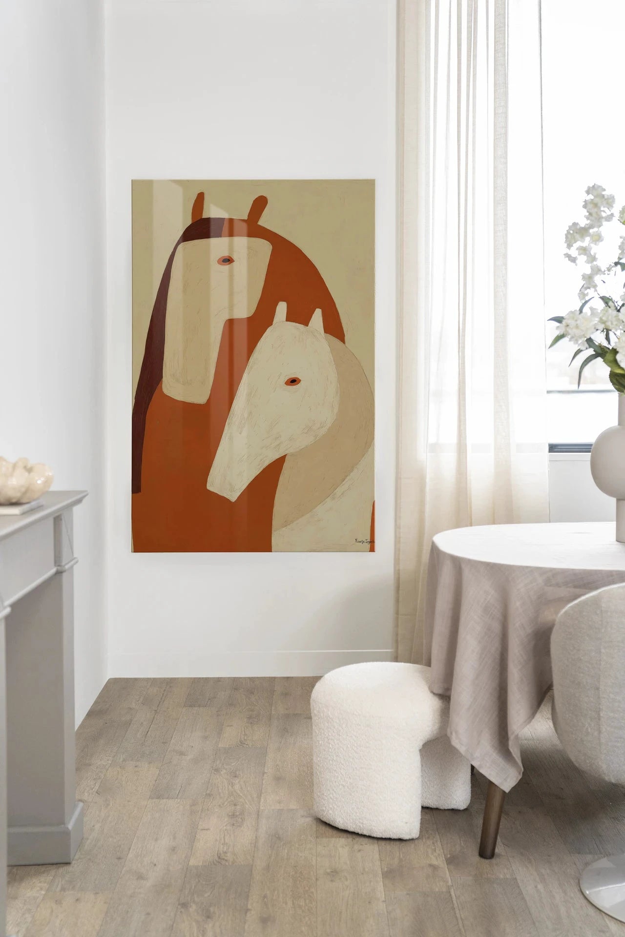 Held By Her - Moderne Wanddecoratie | Artprint, Glass Art, Wandkleed by Urban Cotton