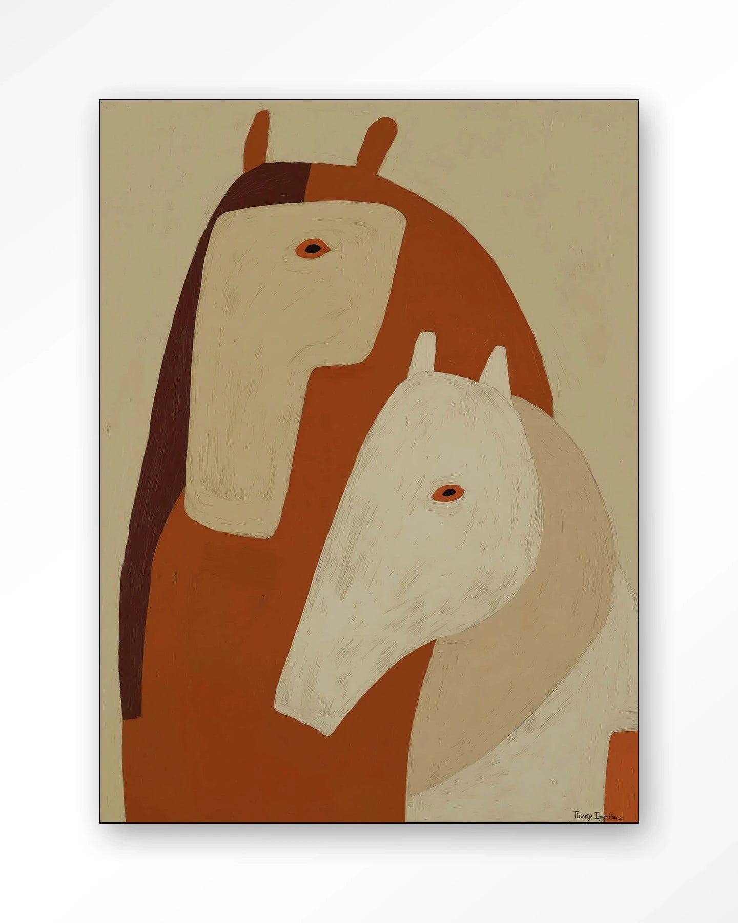 Held By Her - Moderne Wanddecoratie | Artprint, Glass Art, Wandkleed by Urban Cotton
