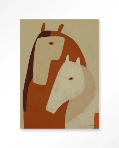 Held By Her - Moderne Wanddecoratie | Artprint, Glass Art, Wandkleed by Urban Cotton