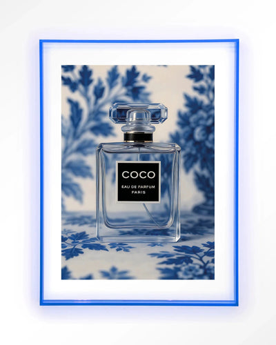 Bleu Scent - Moderne Wanddecoratie | Artprint, Glass Art, Wandkleed by Urban Cotton