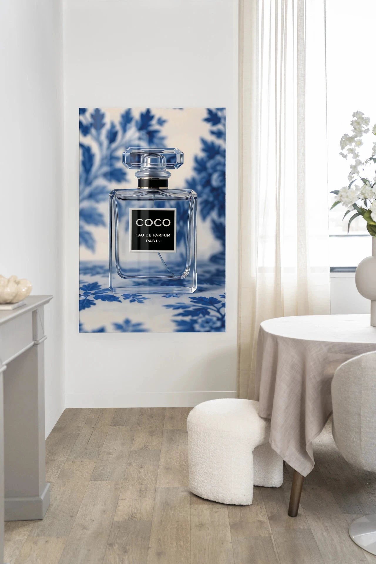 Bleu Scent - Moderne Wanddecoratie | Artprint, Glass Art, Wandkleed by Urban Cotton