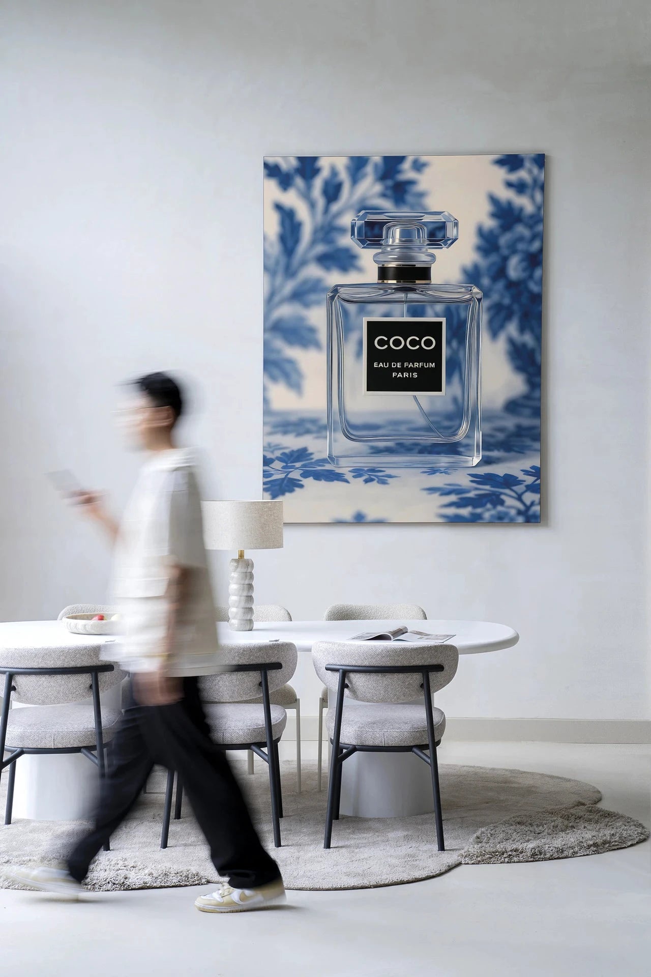 Bleu Scent - Moderne Wanddecoratie | Artprint, Glass Art, Wandkleed by Urban Cotton