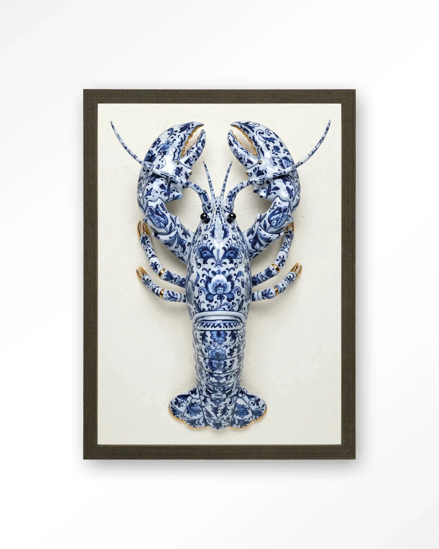Blue Lobster - Moderne Wanddecoratie | Artprint, Glass Art, Wandkleed by Urban Cotton