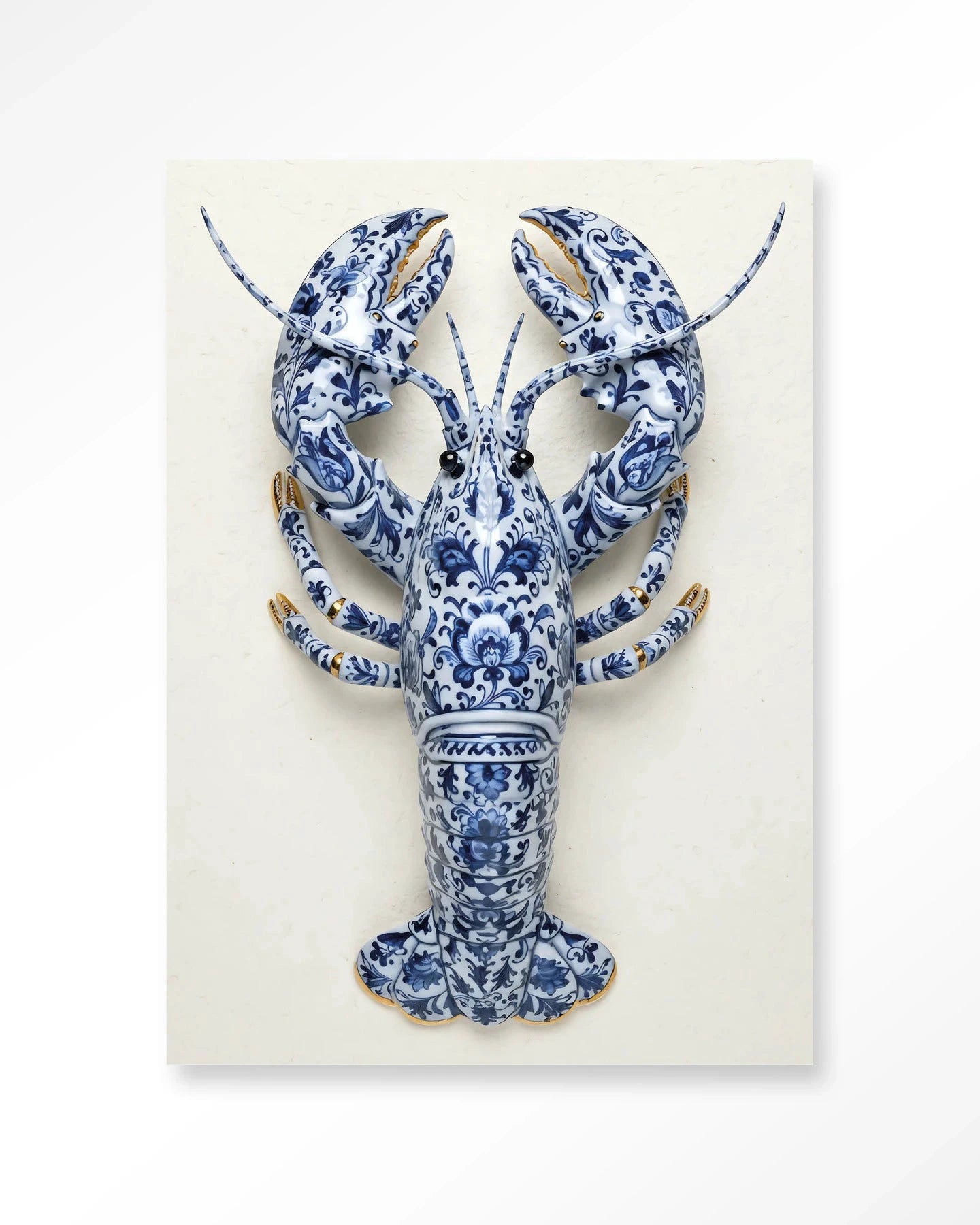 Blue Lobster - Moderne Wanddecoratie | Artprint, Glass Art, Wandkleed by Urban Cotton