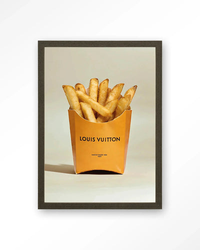 LV Fries - Moderne Wanddecoratie | Artprint, Glass Art, Wandkleed by Urban Cotton