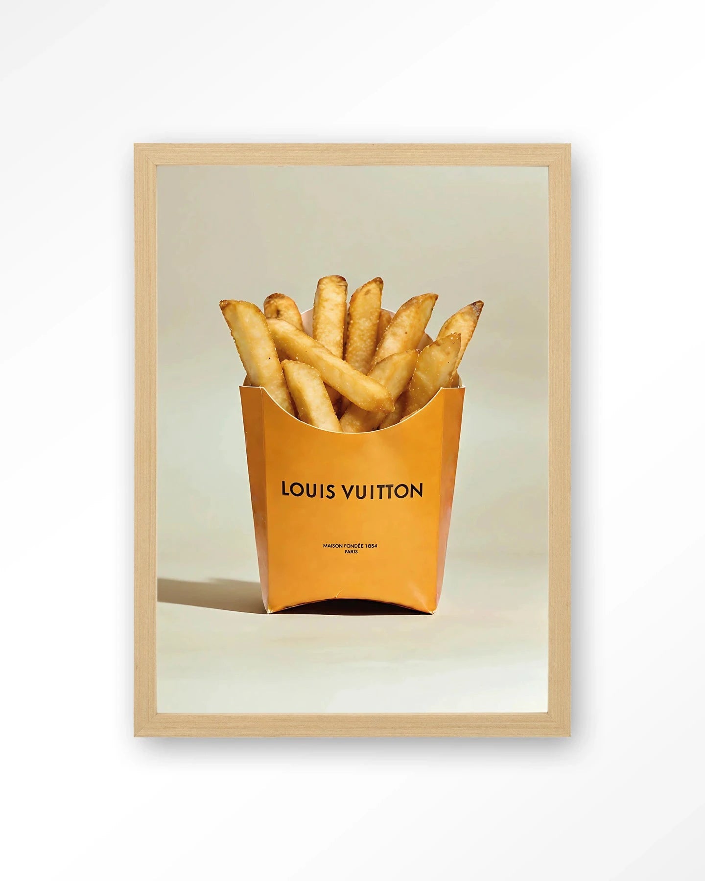 LV Fries - Moderne Wanddecoratie | Artprint, Glass Art, Wandkleed by Urban Cotton
