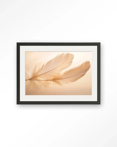 Light Feather - Moderne Wanddecoratie | Artprint, Glass Art, Wandkleed by Urban Cotton