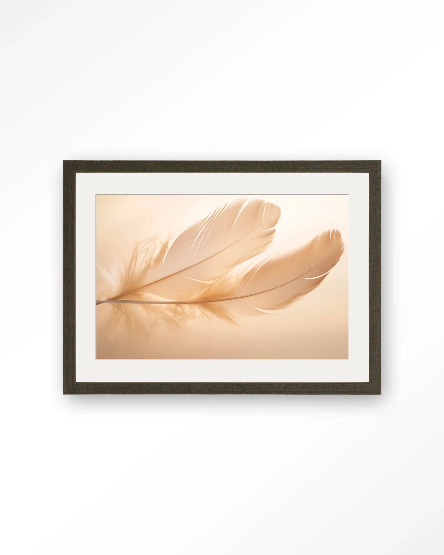 Light Feather - Moderne Wanddecoratie | Artprint, Glass Art, Wandkleed by Urban Cotton
