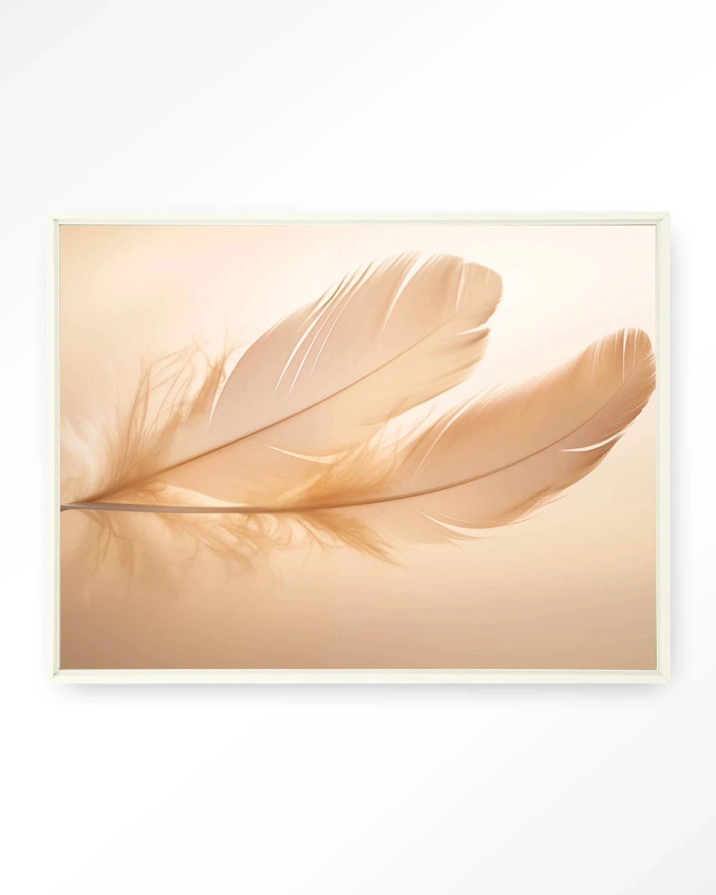 Light Feather - Moderne Wanddecoratie | Artprint, Glass Art, Wandkleed by Urban Cotton