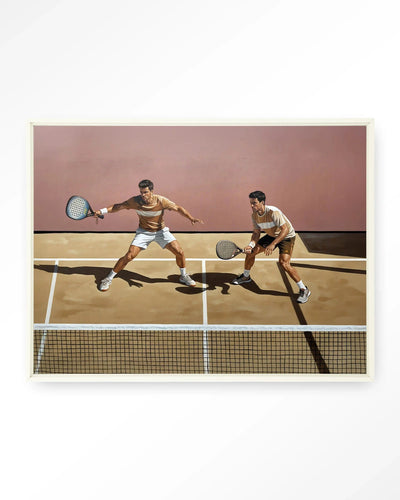 Padel Court - Moderne Wanddecoratie | Artprint, Glass Art, Wandkleed by Urban Cotton