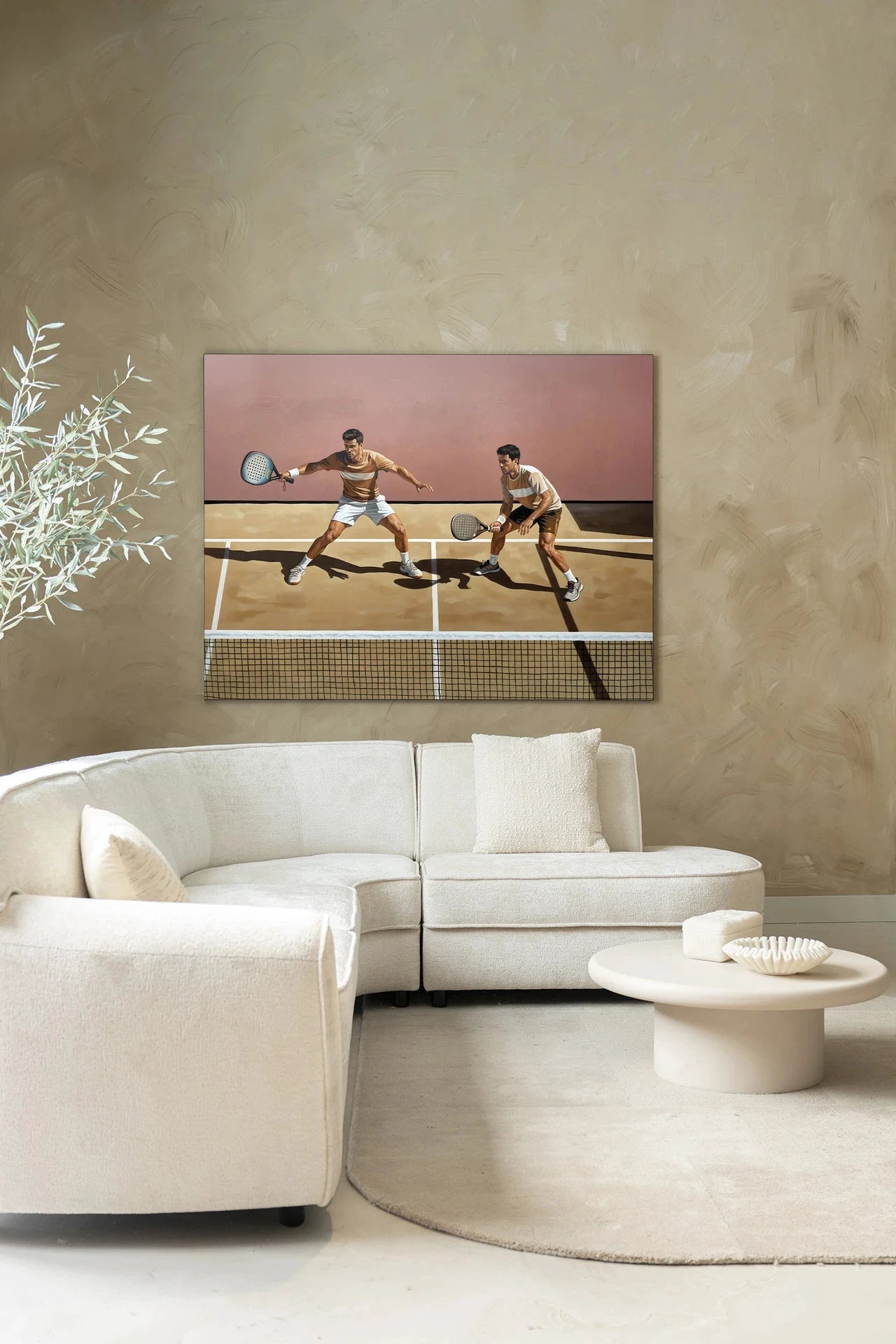 Padel Court - Moderne Wanddecoratie | Artprint, Glass Art, Wandkleed by Urban Cotton