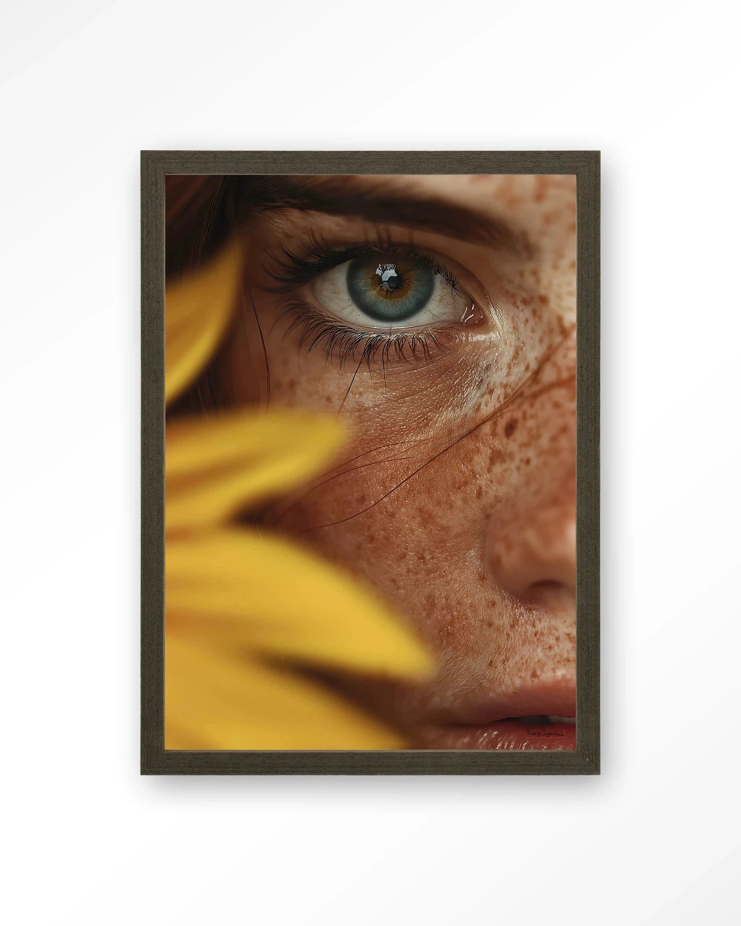 Sunflower - Moderne Wanddecoratie | Artprint, Glass Art, Wandkleed by Urban Cotton