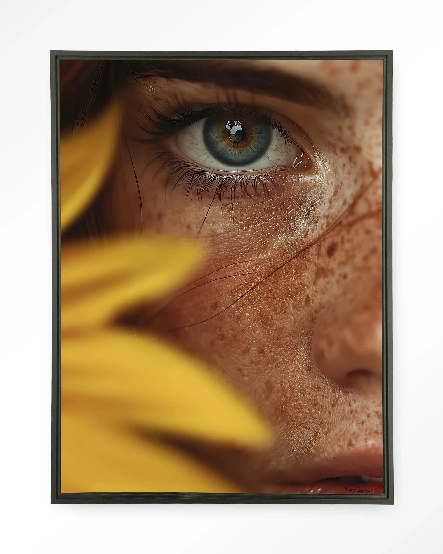 Sunflower - Moderne Wanddecoratie | Artprint, Glass Art, Wandkleed by Urban Cotton