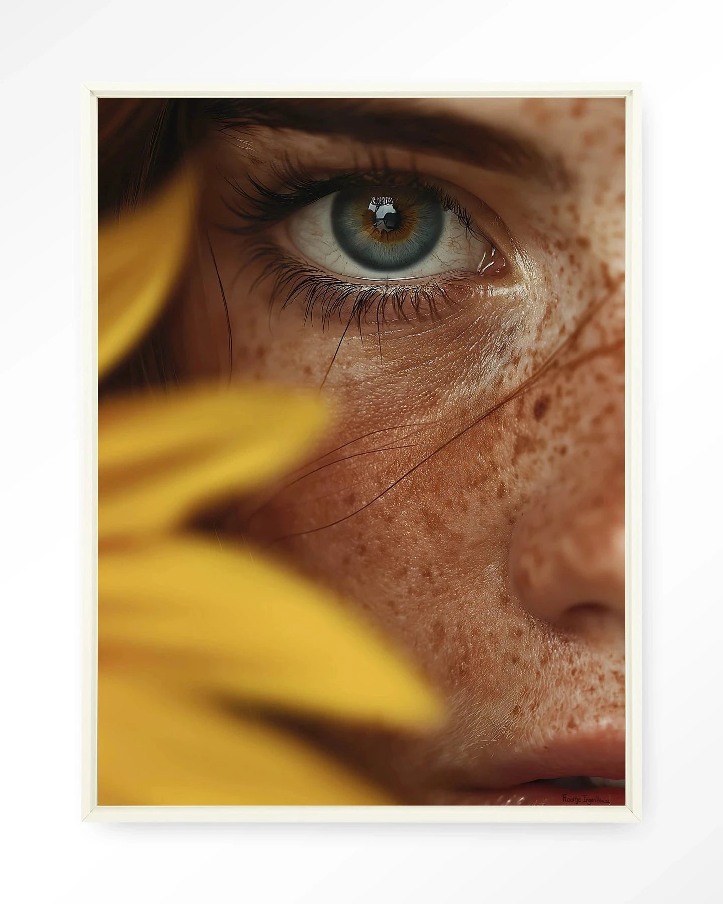 Sunflower - Moderne Wanddecoratie | Artprint, Glass Art, Wandkleed by Urban Cotton