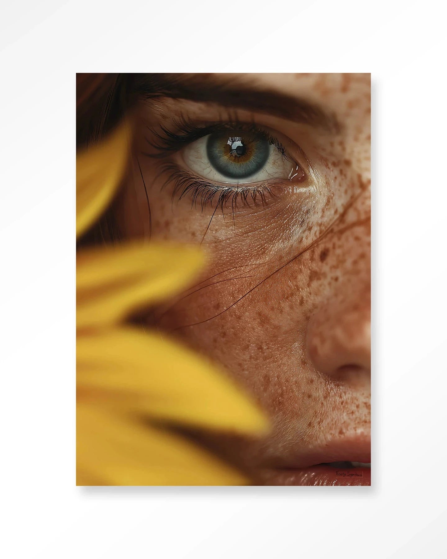Sunflower - Moderne Wanddecoratie | Artprint, Glass Art, Wandkleed by Urban Cotton