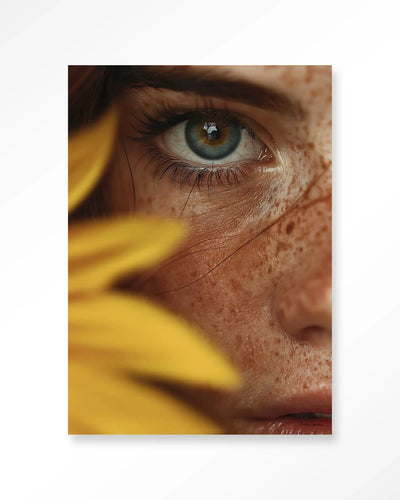 Sunflower - Moderne Wanddecoratie | Artprint, Glass Art, Wandkleed by Urban Cotton