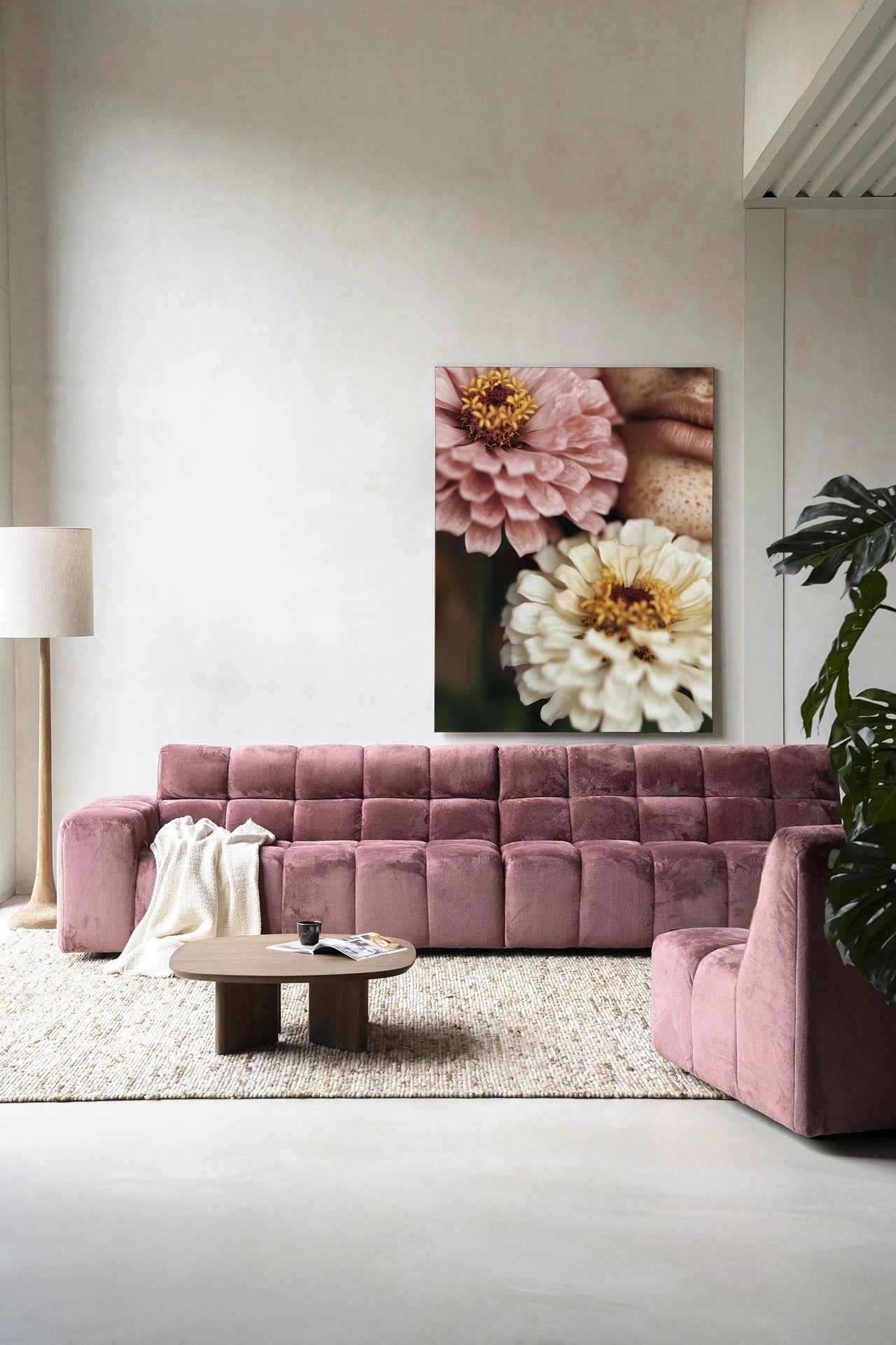 Zinnia - Moderne Wanddecoratie | Artprint, Glass Art, Wandkleed by Urban Cotton