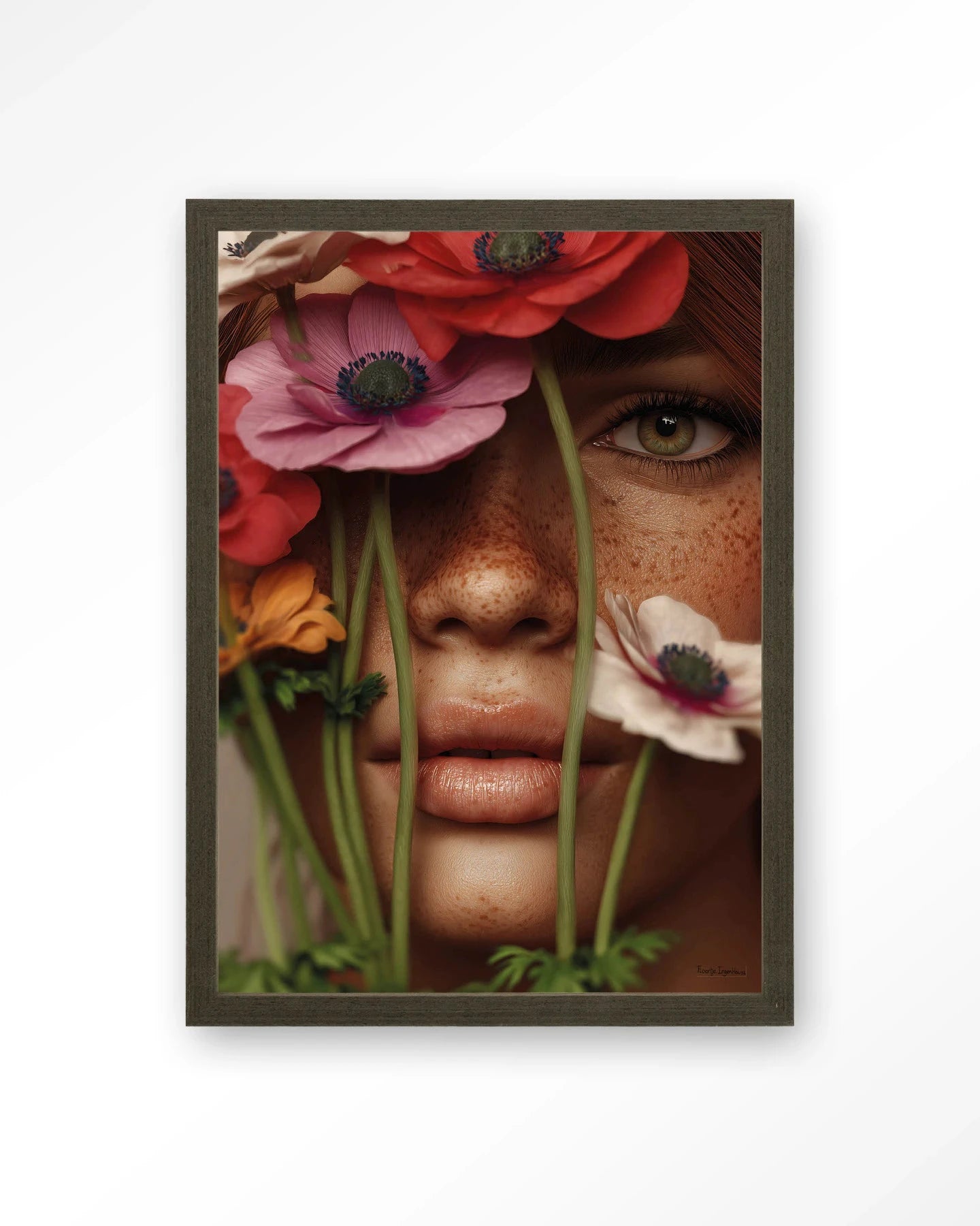 Anemone - Moderne Wanddecoratie | Artprint, Glass Art, Wandkleed by Urban Cotton