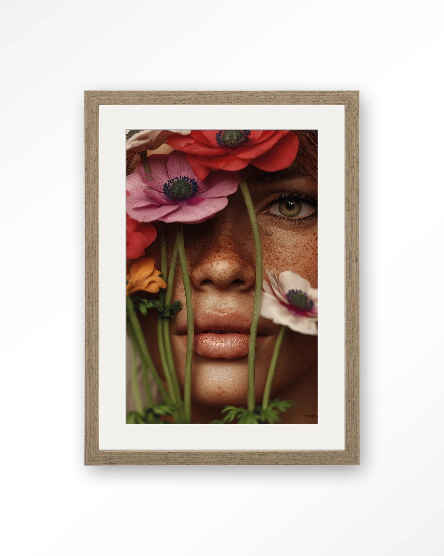 Anemone - Moderne Wanddecoratie | Artprint, Glass Art, Wandkleed by Urban Cotton