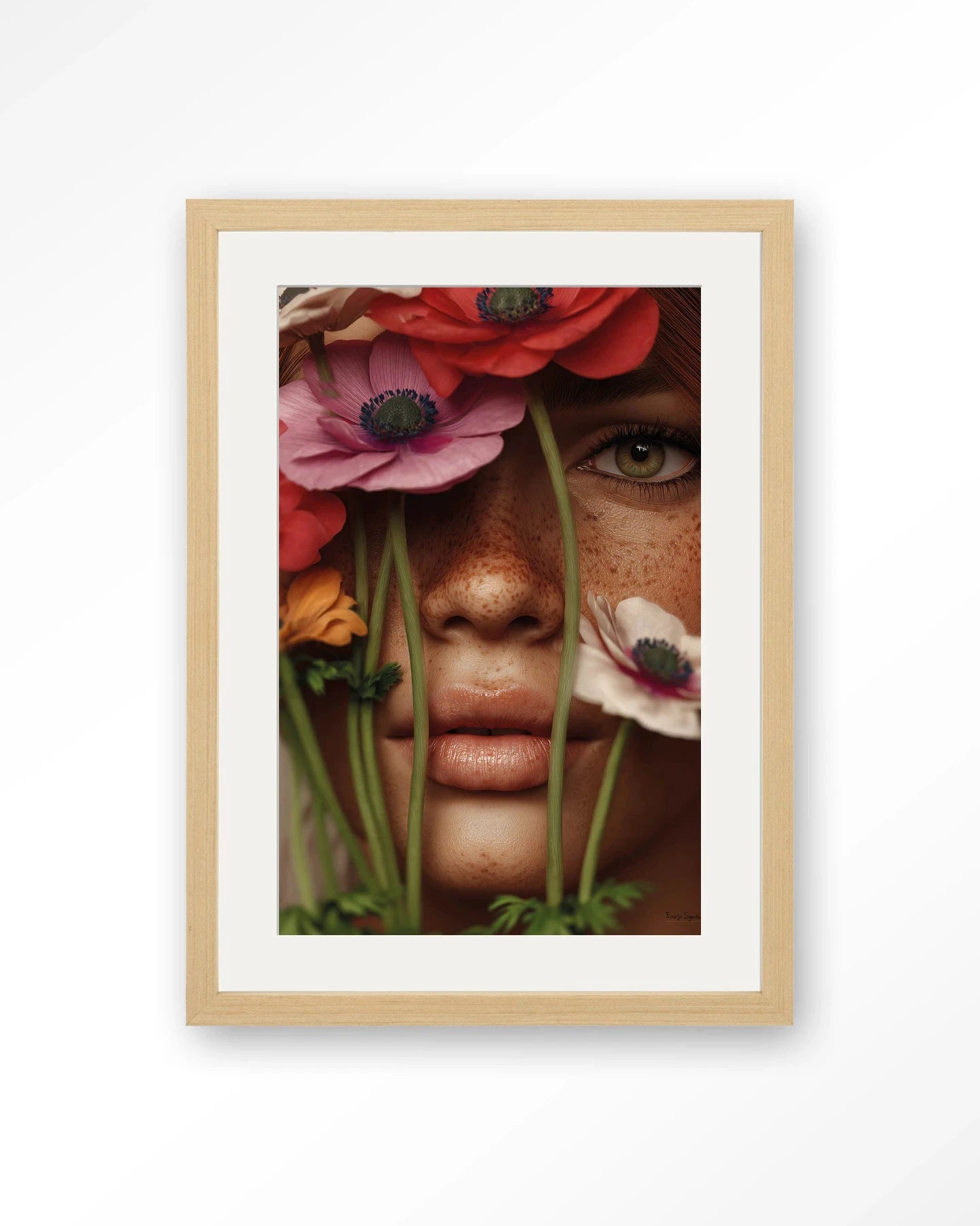Anemone - Moderne Wanddecoratie | Artprint, Glass Art, Wandkleed by Urban Cotton