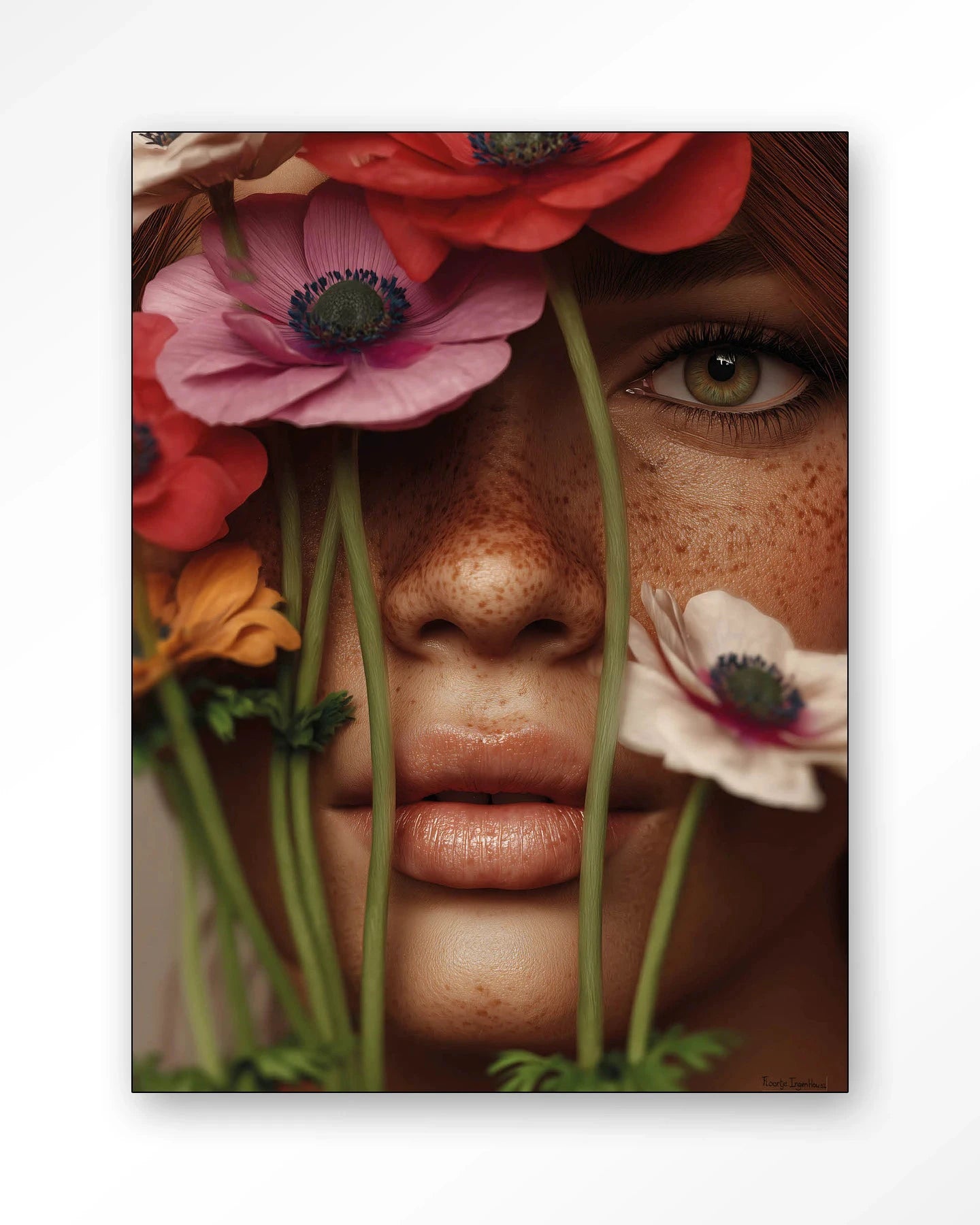 Anemone - Moderne Wanddecoratie | Artprint, Glass Art, Wandkleed by Urban Cotton