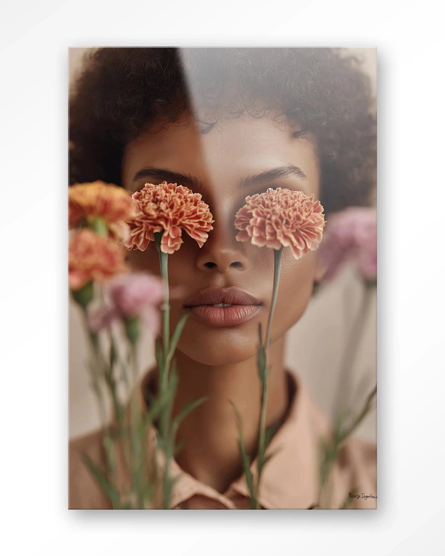 Carnation - Moderne Wanddecoratie | Artprint, Glass Art, Wandkleed by Urban Cotton