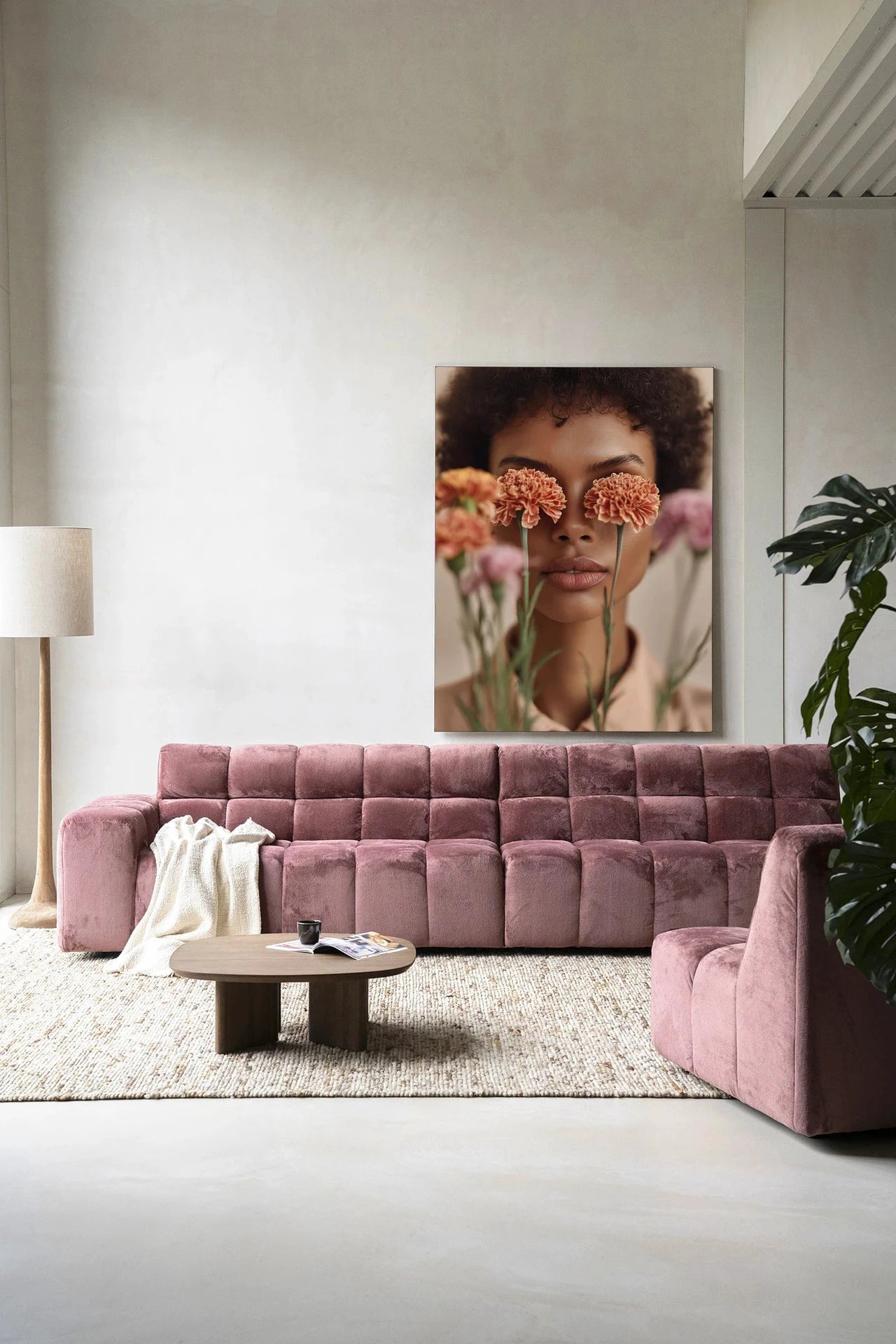 Carnation - Moderne Wanddecoratie | Artprint, Glass Art, Wandkleed by Urban Cotton