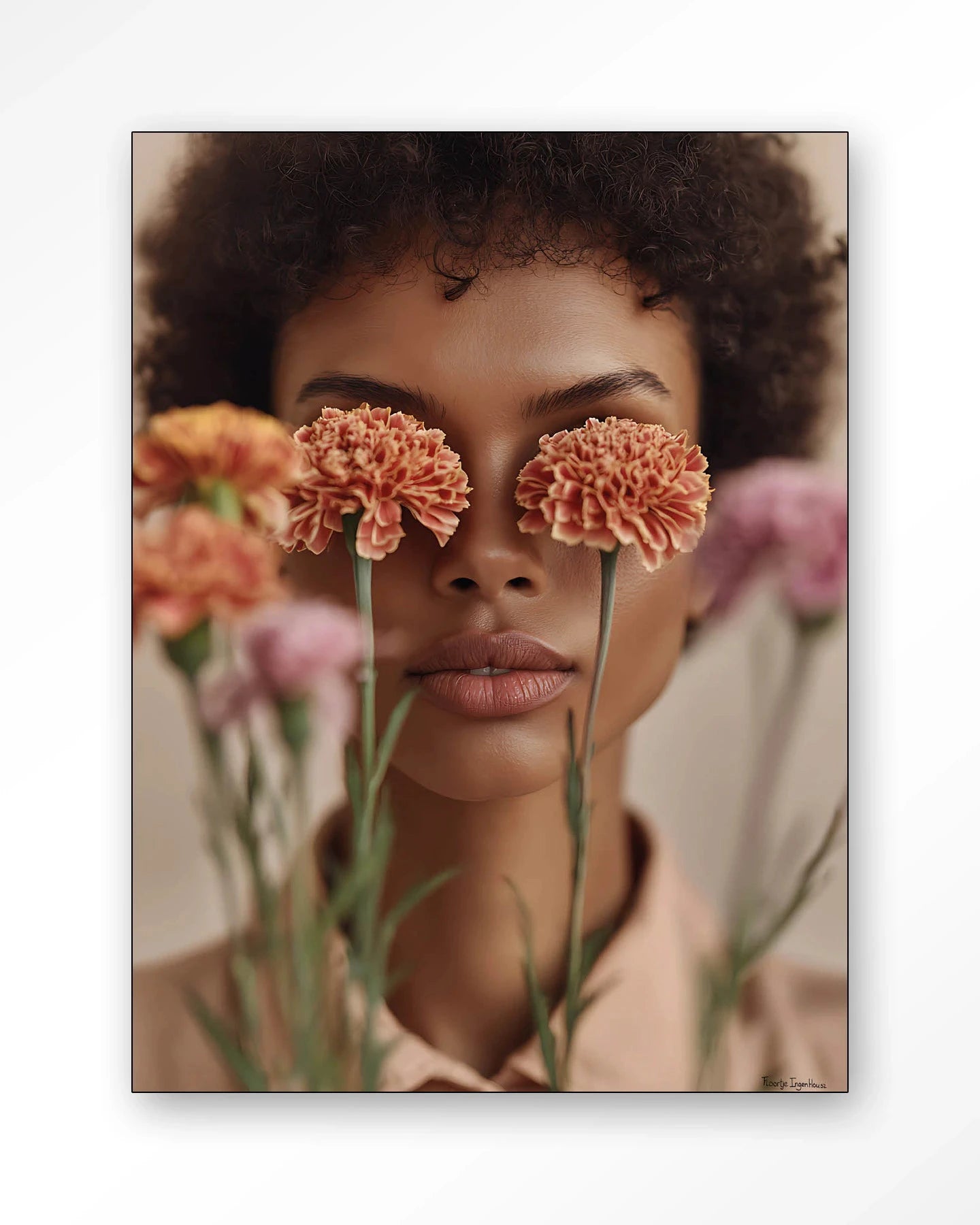 Carnation - Moderne Wanddecoratie | Artprint, Glass Art, Wandkleed by Urban Cotton