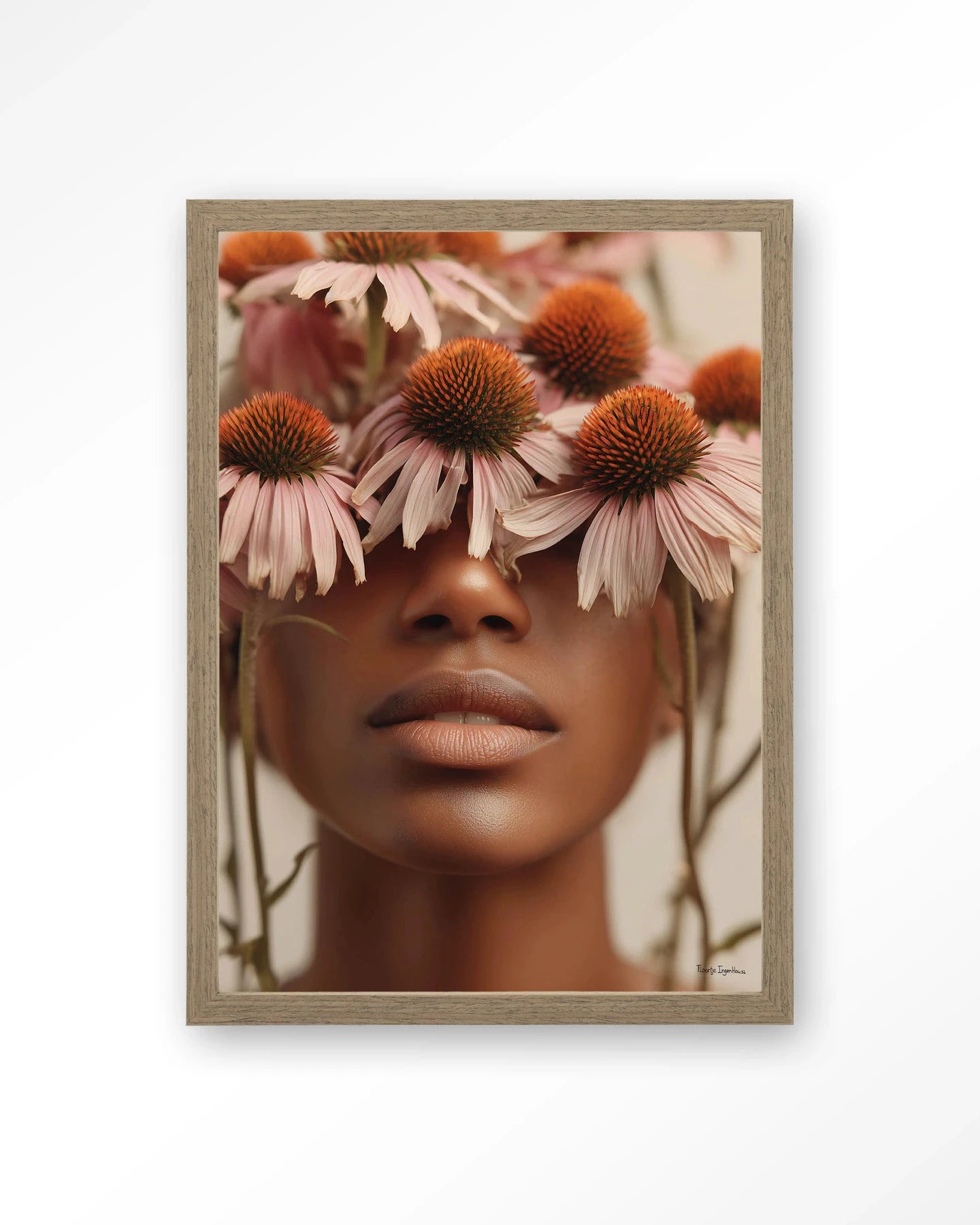 Coneflower - Moderne Wanddecoratie | Artprint, Glass Art, Wandkleed by Urban Cotton