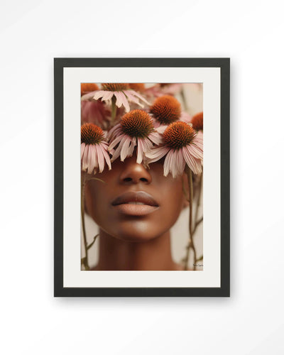 Coneflower - Moderne Wanddecoratie | Artprint, Glass Art, Wandkleed by Urban Cotton