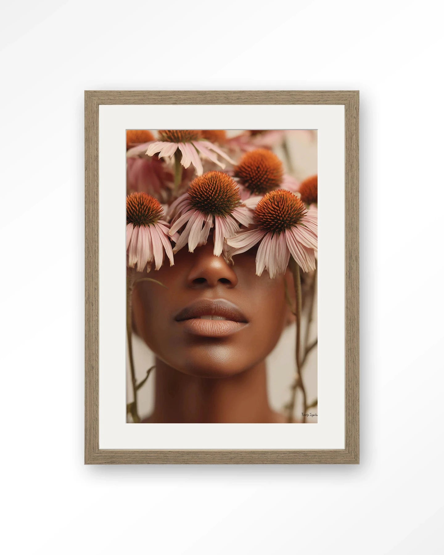 Coneflower - Moderne Wanddecoratie | Artprint, Glass Art, Wandkleed by Urban Cotton