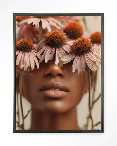 Coneflower - Moderne Wanddecoratie | Artprint, Glass Art, Wandkleed by Urban Cotton