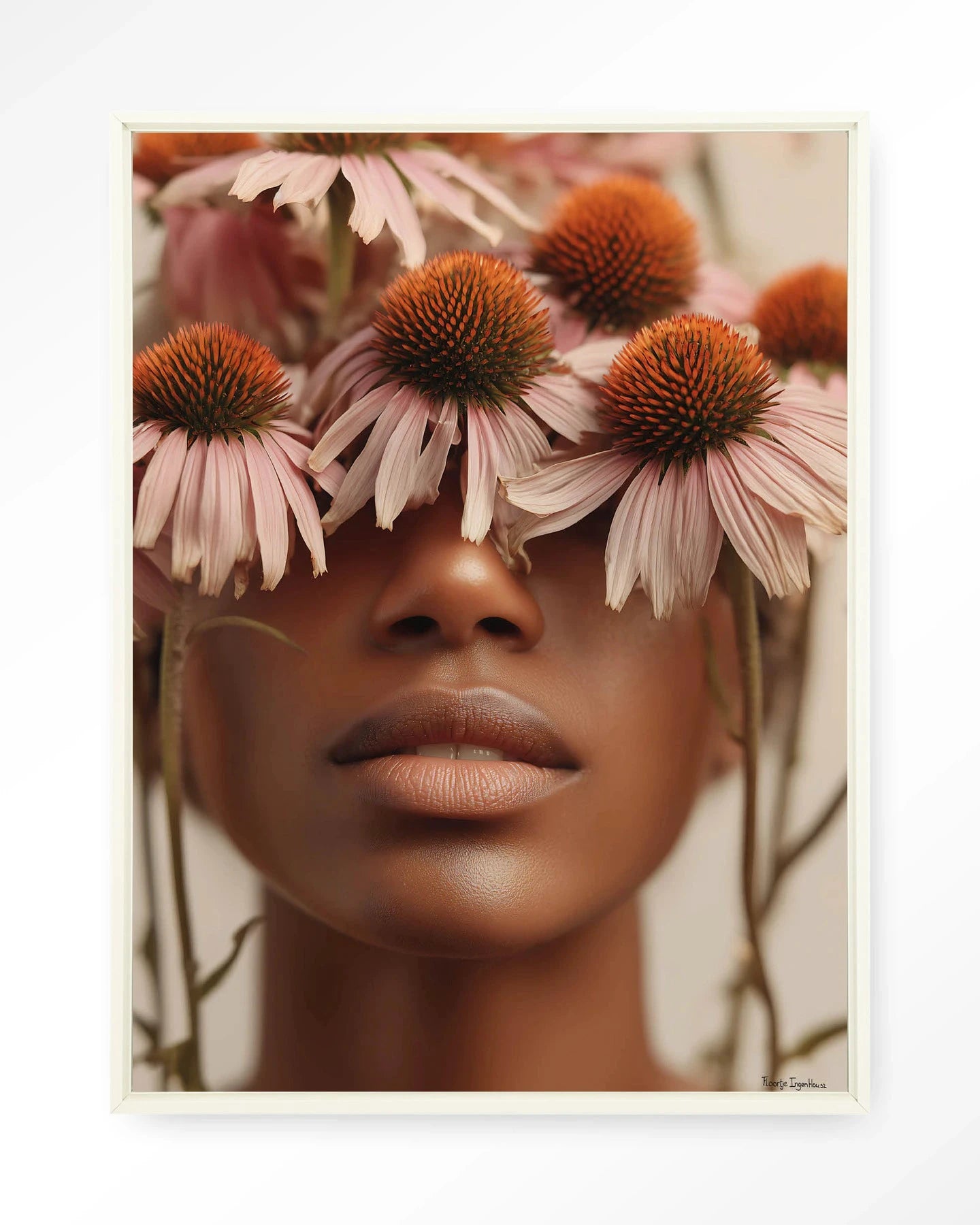 Coneflower - Moderne Wanddecoratie | Artprint, Glass Art, Wandkleed by Urban Cotton