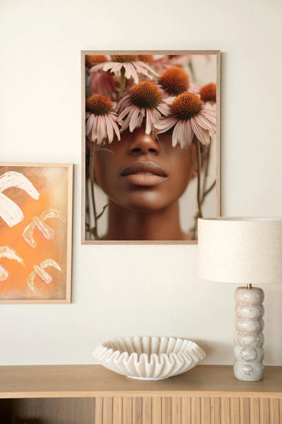 Coneflower - Moderne Wanddecoratie | Artprint, Glass Art, Wandkleed by Urban Cotton