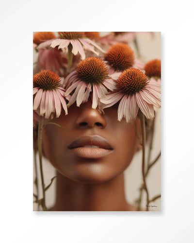 Coneflower - Moderne Wanddecoratie | Artprint, Glass Art, Wandkleed by Urban Cotton