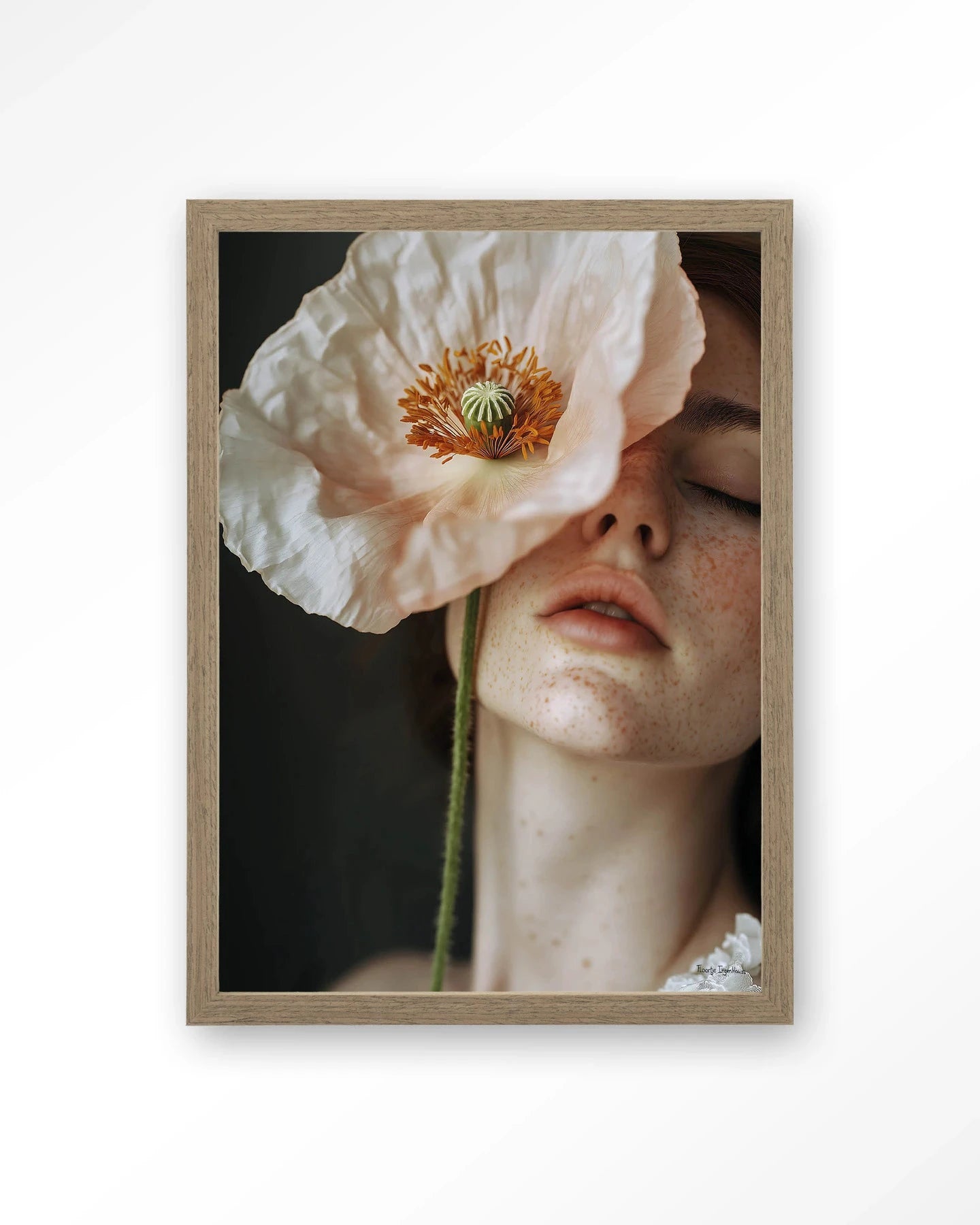 Poppy Flower - Moderne Wanddecoratie | Artprint, Glass Art, Wandkleed by Urban Cotton