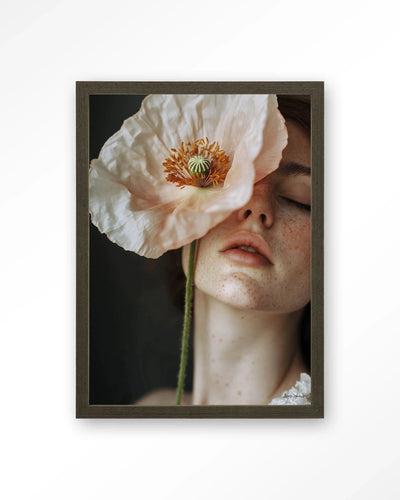 Poppy Flower - Moderne Wanddecoratie | Artprint, Glass Art, Wandkleed by Urban Cotton