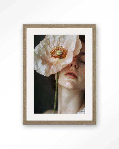 Poppy Flower - Moderne Wanddecoratie | Artprint, Glass Art, Wandkleed by Urban Cotton