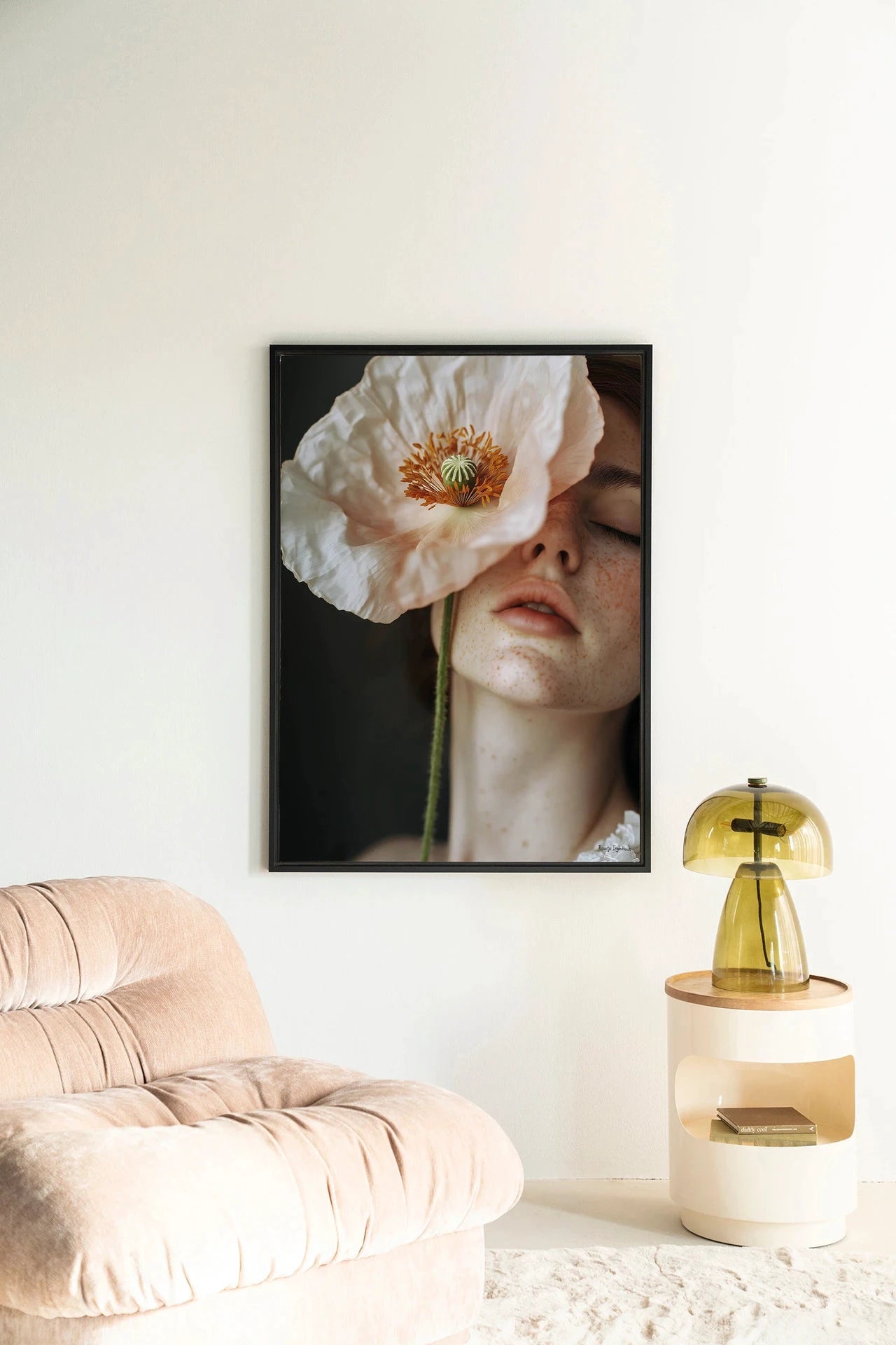 Poppy Flower - Moderne Wanddecoratie | Artprint, Glass Art, Wandkleed by Urban Cotton
