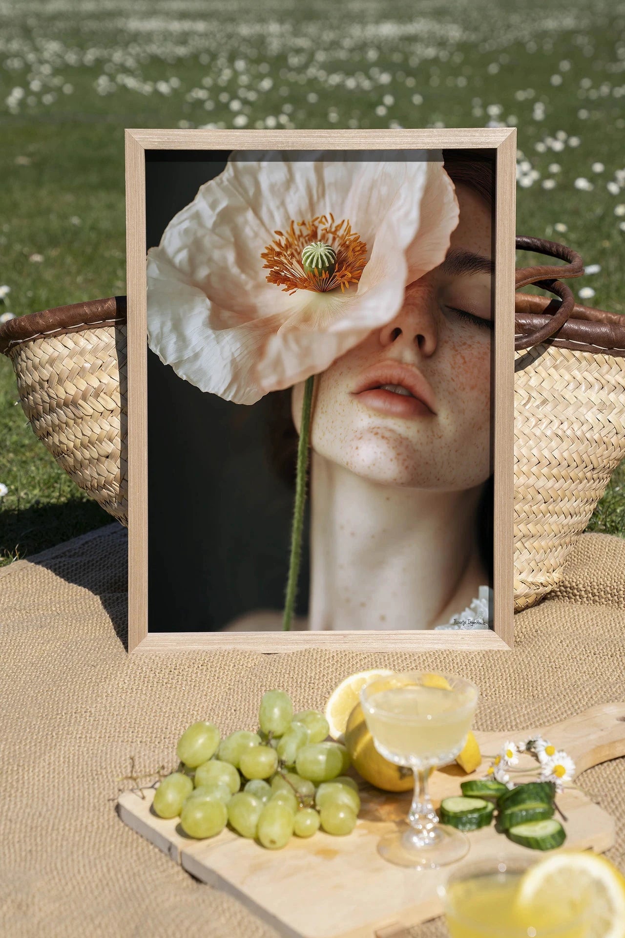 Poppy Flower - Moderne Wanddecoratie | Artprint, Glass Art, Wandkleed by Urban Cotton
