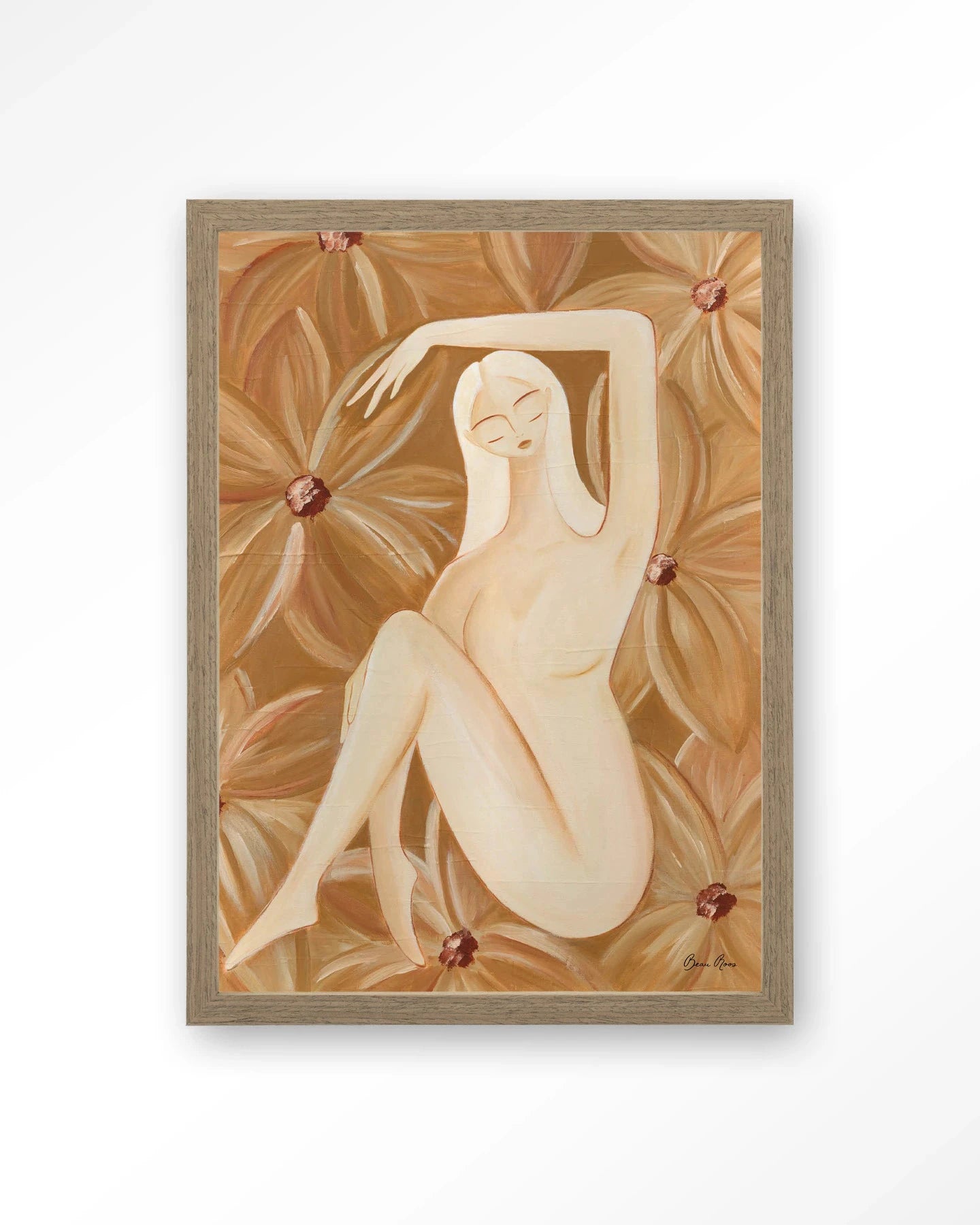 Freely Blooming - Moderne Wanddecoratie | Artprint, Glass Art, Wandkleed by Urban Cotton