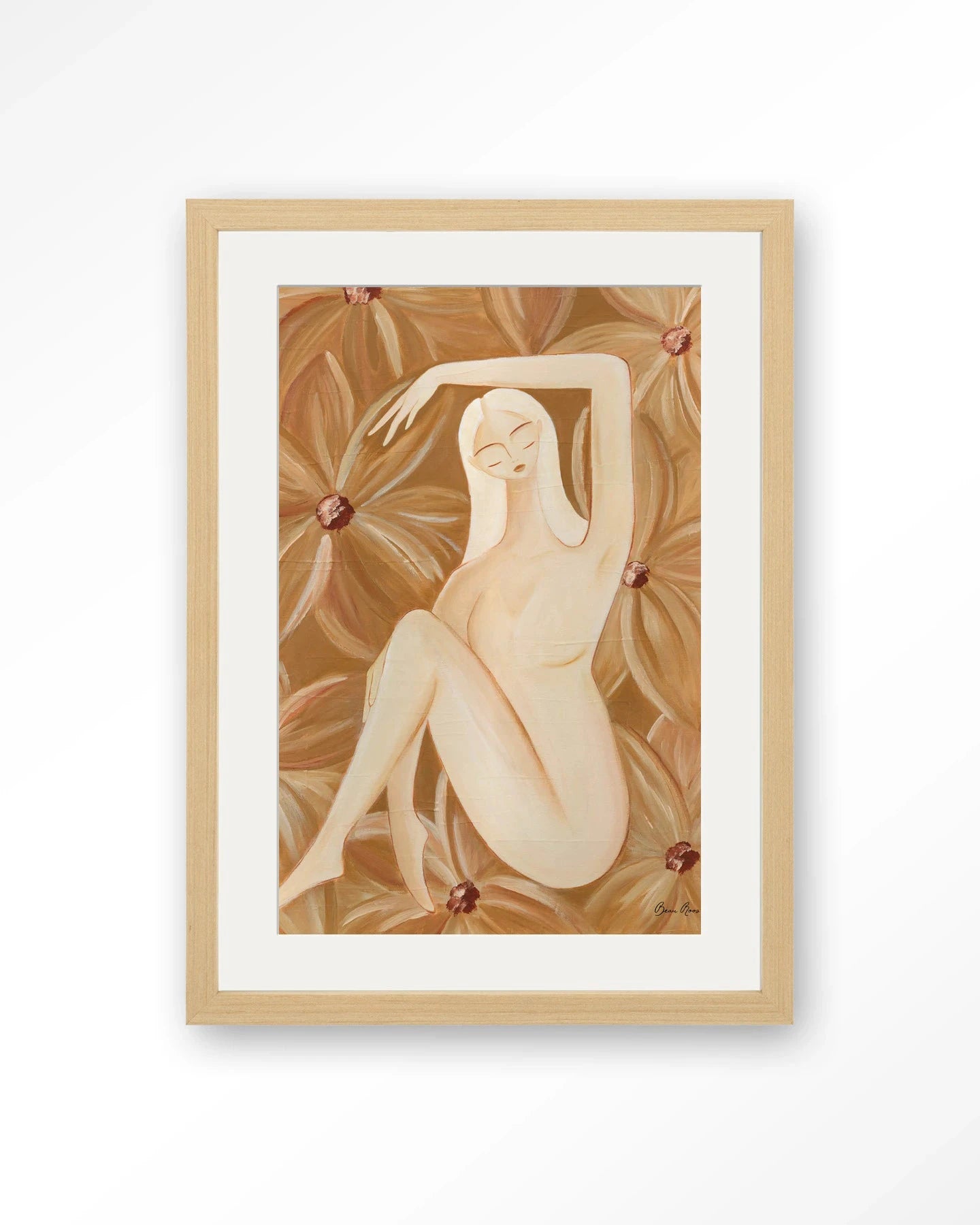 Freely Blooming - Moderne Wanddecoratie | Artprint, Glass Art, Wandkleed by Urban Cotton