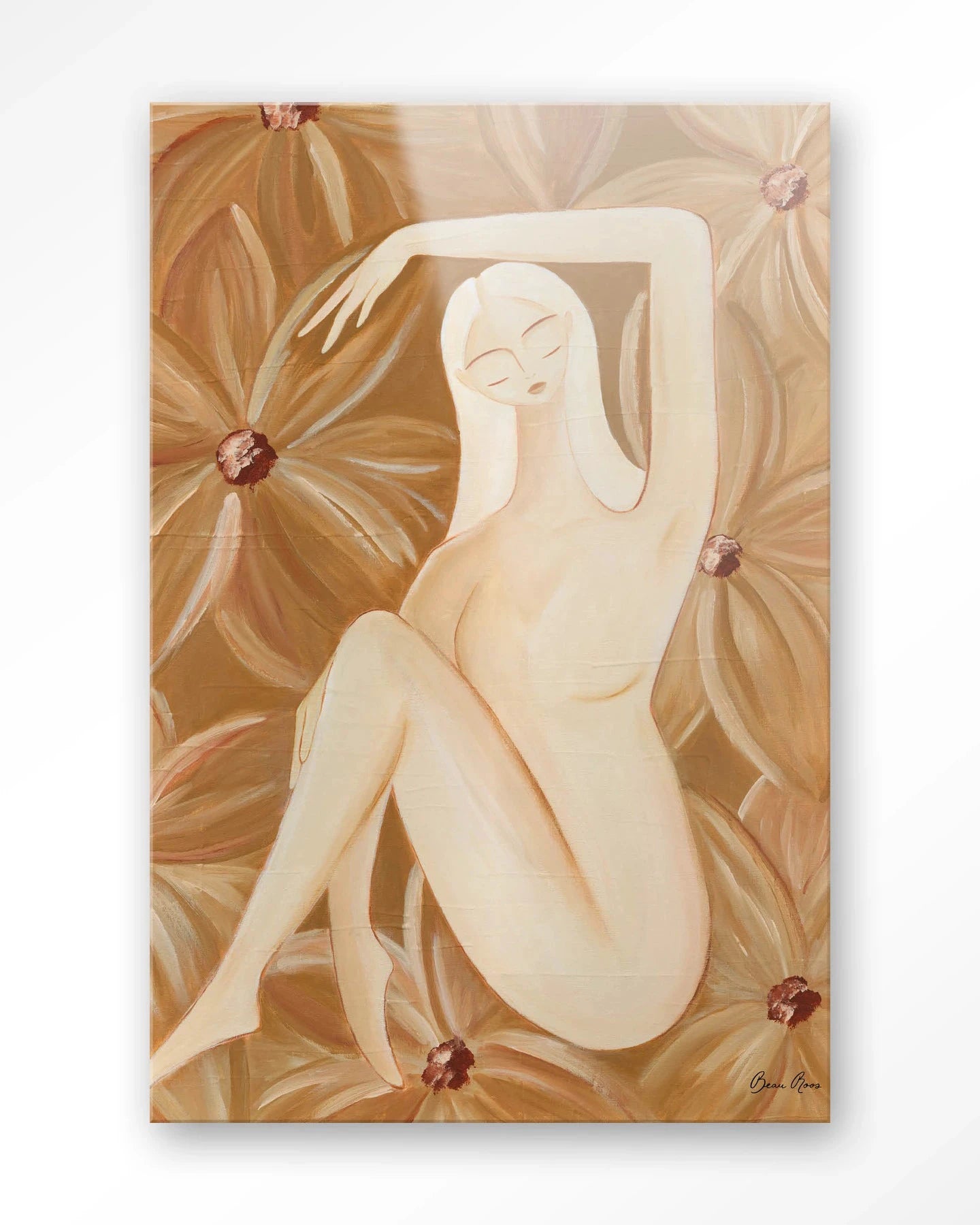 Freely Blooming - Moderne Wanddecoratie | Artprint, Glass Art, Wandkleed by Urban Cotton